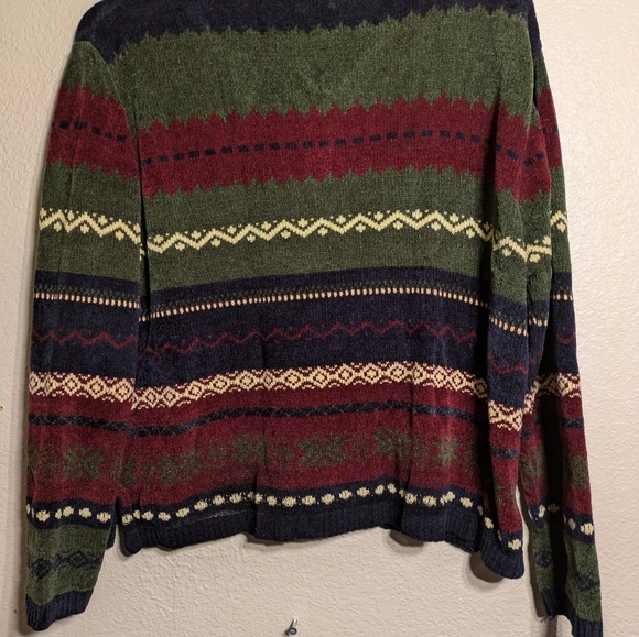 Carolina Colours Multicolor V-Neck Womans Sweater Size Xl Pre-owned - Picture 6 of 7